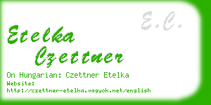 etelka czettner business card